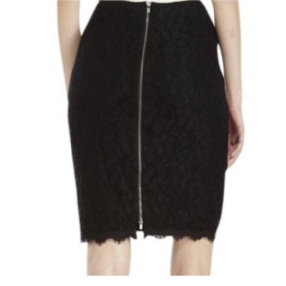 Pre-owned Diane Von Furstenberg Scotia Lace Skirt, Size 0, Black - Picture 4 of 11